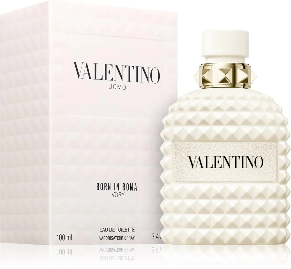 Valentino Uomo Born In Roma Ivory EDT Spray for Men 3.4 oz / 100 ml