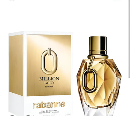 Rabanne Million Gold For Her Eau de Parfum for Women – 3.0 oz / 90 ml