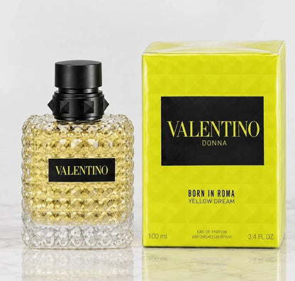 Valentino Donna Born in Roma Yellow Dream Eau de Parfum Spray for Women – 3.4 oz / 100 ml