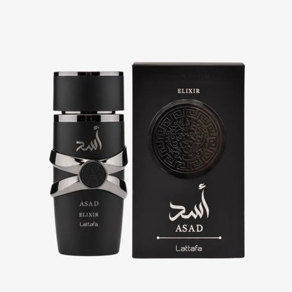Lattafa Asad Elixir Eau de Parfum for Men – 3.4 oz / 100 ml