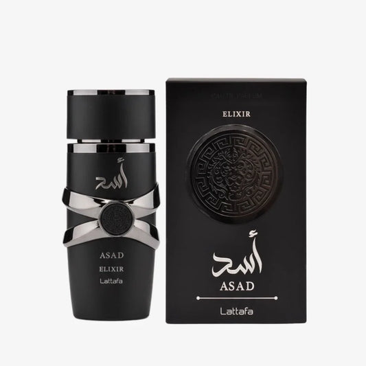 Lattafa Asad Elixir Eau de Parfum for Men – 3.4 oz / 100 ml