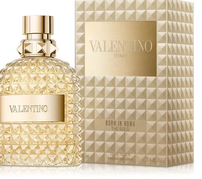 Valentino Uomo Born in Roma The Gold Eau de Toilette Spray for Men – 3.4 oz / 100 ml