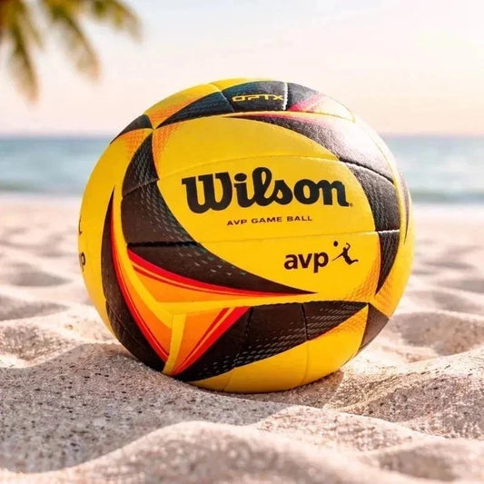 Wilson AVP OPTX Official Beach Volleyball Tour Match Game Ball – Black/Yellow
